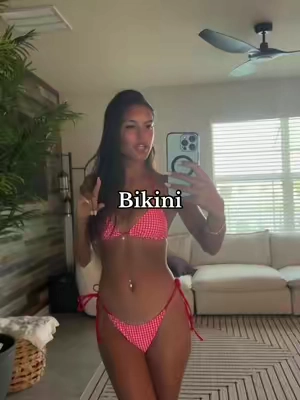 Perfect bikini for summer!! #bikini #summerbikini #fourthofjuly #ginghamprint #ginghamprint #fourthofjulyoutfits 