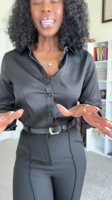 I love a CLEAN, all black look 😍