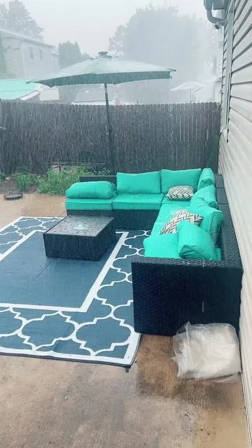 #WalsunnyPatioFurnitureSet7PiecesOutdoorRattanChairWickerSofa Garden Conversation Bistro Sets for Yard, #PoolorBackyard, #blue #patiodecor #foryoupage #tiktokshop #dealsforyoudays #duet #comment #tiktoknepal #tiktokusa🇺🇸 