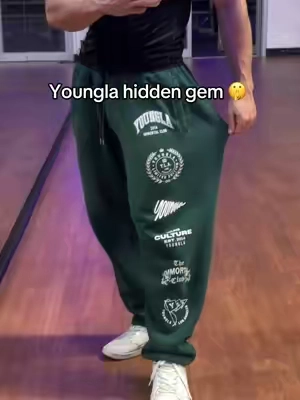 Wearing size large at 5’10 180lbs #gym #joggers #pants #sweats #sweatpants #youngla #yla 