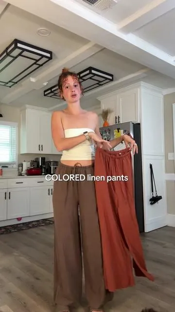 i’ve gone thru like 10 pairs of linen pants so trust these are good #linenpants #beachpants #womensclothing 