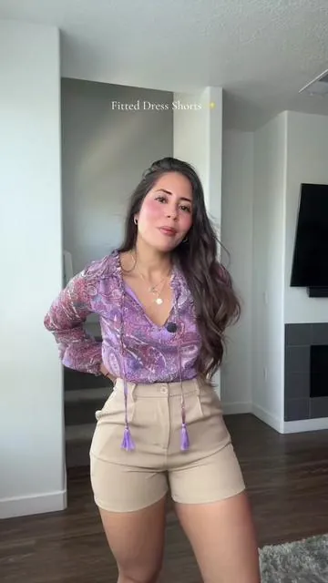 Serving business but make it hot 🔥 These fitted dress shorts got me in my boss era. #ChicAndSnatched #DressShortsVibes #OOTD #TikTokStyle #PowerLook #tiktokshopcreatorpicks #dealsforyoudays 