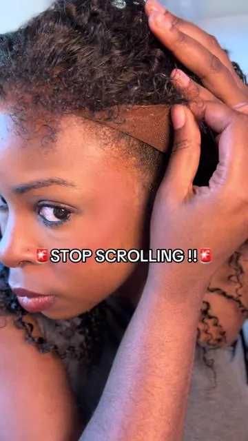 This wig to sooo realistic! Ashimaryhair 360 Invisi Strap Kinky Curly Wig With Kinky Edge – extra 20% off: TTAH20)@Ashimary Hair Beauty @Ashimarywig #ashimaryhair #kinkycurly #kinkyedge #360wig #naturalhair  #TikTokShopSummerTurnUp #tiktokmademebuy #ashimarypullgo #ashimaryinvisistrapplus #springtok