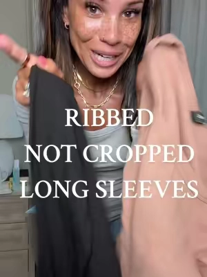 Ribbed long sleeve 3 pack that’s actually NOT cropped! A moms dream! #ribbed #ribbedtop #ribbedshirt #longsleeve #longsleeveshirt #automet #dealsforyoudays 