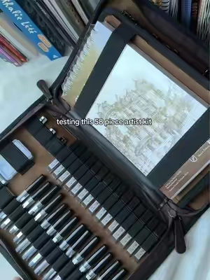 let’s test this artist kit! In love  #artistkit #artist #artkit #drawing #artsupplies #dealsforyoudays #tiktokshopcreatorpicks #tts #tiktokshopfinds #tiktokshop 