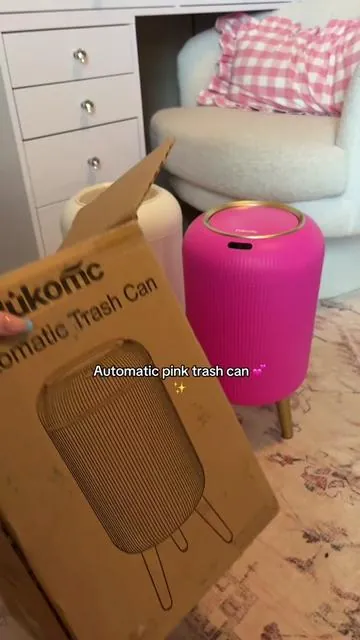 I LOVE these 😍 the pink one is everything!!! ✨💕 #PinkTrashCan #AestheticTrashCan #AutomaticTrashCan #TouchlessTrashCan #CuteHomeFinds #PrettyAndPractical #TrashButMakeItCute #HomeGlowUp 