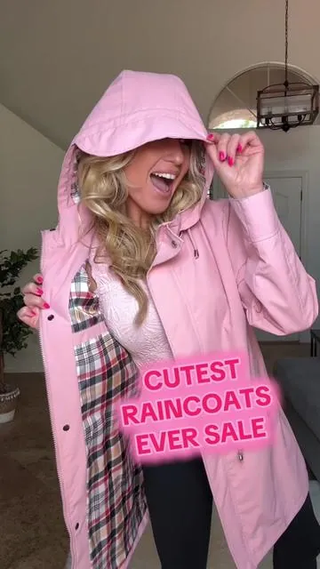 Yes in ALL OF THE WAYS raincoat! ✨ 5'3, 120, size small #raincoat #raincoats #outerwear #coat #coats #tiktokshopsummerturnup #dealsforyoudays 
