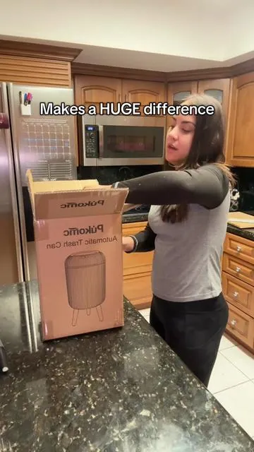 Sorry to my guests who’ve had to use that nasty little trash bin 😅 #bathroomtrashcan #trashbin #trashcanwithsensor #bathroomessentials #dealsforyoudays 
