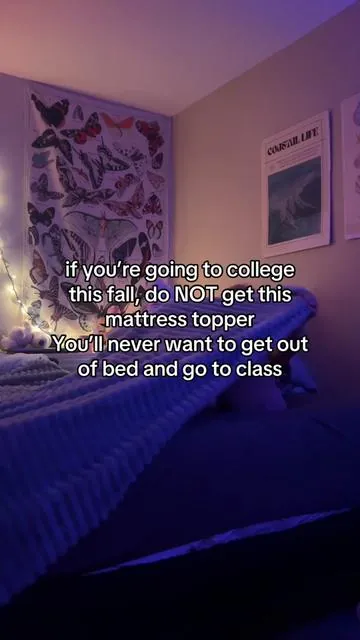 i never want to leave my bed. #viral #fyp #college #collegefreshman #dorm #dormessentials #fyp 