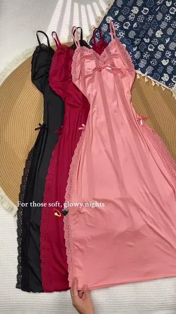Lace, legs, and late-night glam — this nightdress is mood 💋🖤 #tiktokshop #tiktokfashion #tiktokstyle #womenswear #nightdress #caminightdress #spaghettistrap #adjustablestraps #lacebackless #lacetop #slimfitdress #sleeplessnightwear #loungewear #sleepwear #ladiesnightgown #splitthigh #vneckdress #comfortablefit #softtouch #bedroomstyle #glamwear #romanticvibes #femininefashion #nightwearstyle #cozyandsexy #stayhomefit #luxeloungewear #satinlook #lightweightfit #hotweatherfit #softsleepwear #vacayvibes #fashionhaul #tiktokshophaul #addtocart #shopnow #musthavefit #chicnightwear #bedtostreet #eveningmood #selfcarelook #closetfinds #SummerStockUp #PrepForSummer #BulkBuyDeals #FamilyPackEssentials #SummertimeHaul #SeasonalClearance #tiktokshopsummerturnup #spotlightfinds #tiktokshopmemorialday #tchic #lys