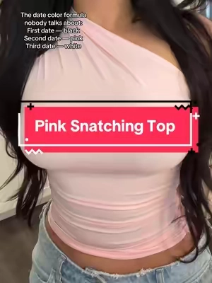 This shirt is super stretchy — you can wear it off one shoulder or the other, and the back gives full coverage so you can wear a bra without worrying about it showing. Plus, it’s super snatching! #OOTD #fashion #offtheshoulder #offtheshouldertop #datenightoutfit #pinktop #tiktokshopblackfriday #tiktokshopcreatorpicks #fypシ #tiktokshopfinds 