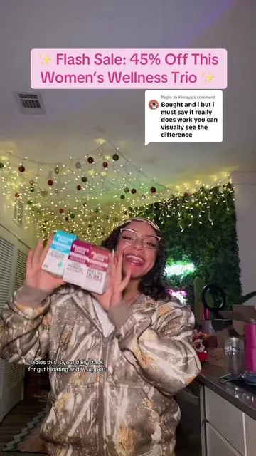 Replying to @Kimaya This girly stack is actually worth it. Bloating? Off. Gut? Supported. 🌱 Feminine comfort? Handled. 🤭✨ Get all 3 for 45% off before the flash sale ends! 💖 #TikTokShopFinds #ProbioticStack #BloatSupport #femininehealth #WellnessRoutine #digestivehealth #TikTokMadeMeBuyIt #digestion #FlashSaleFinds #GutHealthSupport #feminineprobiotics #bloatingrelief #WomenWellnessStack #bloating #DigestiveSupport #BloatingRelief #TikTokShopHaul #DoctorDeveloped #CleanSupplements #tiktokshop #spotlightfinds #physicianschoice #TikTokShopCreatorPicks #fypシ゚viral #tiktokshoprestock #trending #viral #foryou #dealsforyoudays #tiktokshopsummerturnup #tiktokshopunboxing #ttslevelup #SuperBrandDayDFYD Physician's Choice Wellness Girly Stack: Feminine, Bloating & Gut Health Support with Vaginal Probiotic + 60 Billion Probiotic + Digestive Enzymes