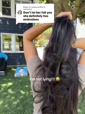 Replying to @emmacarlton  I DO NOT HAVE EXTENTIONS Emma! Geesh! Rudeee lol … and I think you meant “fool” 🤣😅.  But I DO use this Incredible duo that makes my hair  grow naturally super long and thick. 🤗✨ #hairgrowth #hairgrowthtips #thickhair #longhair #haircareproducts #haircare #hairoil 
