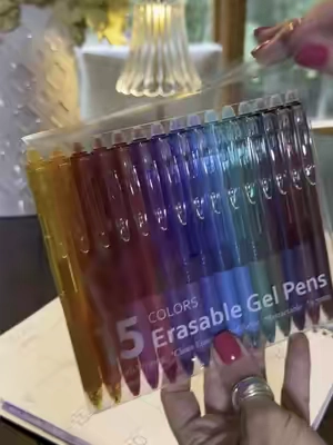 Beautiful gel pens that erase as well as a pencil. Yes, please!! ✍️ #pens #erasablepens #gelpens #schoolsupplies #backtoschool #plannertok #planners #calendar #notetaking #writing #penlover #stationery #officesupplies #tiktokshopcreatorpicks #dealsforyoudays #TikTokshopbacktoschool 