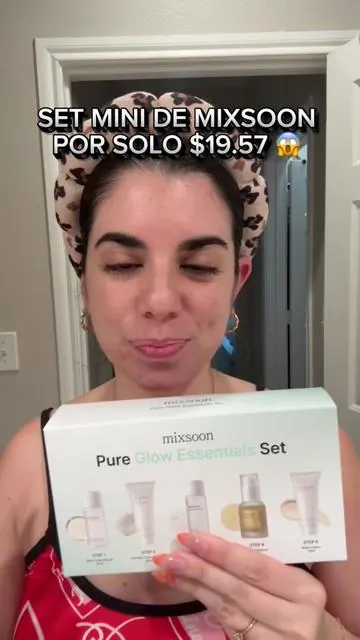 Set de skincare de Mixsoon mini 😱😍 @mixsoon #tiktokshopcreatorpicks #dealsforyoudays #mixsoon #mixsoonbeanessence #skincare #koreanskincare #beauty #glassskin #skintok #minibrands #miniature 