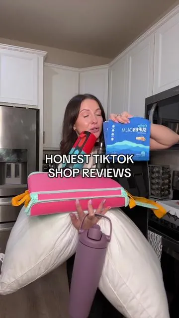 Love doing these videos!!!! #honesttiktokshopreviews #tiktokshopreviews #utopiabeddingpillows #coolingpillow #portablecooler #bkuetoothspeaker #owala #cordlessbackbrace 