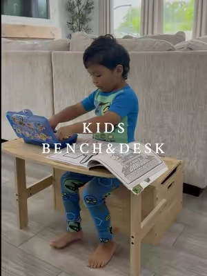 Loving our new activity bench & desk from @Costzon❤️ it’s perfect!! Very easy to assemble✨ #toddlermusthaves #kidsdesk #kidsactivities #naturalwood #kidsactivitiesathome #midyearsale #toddlersoftiktok #toddlermom #dealsforyoudays #flashsale #tiktokshopfinds #MomsofTikTok #fyp #foryoupage #kidsfurniture 