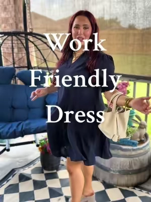 This dress would be perfect for the office or classroom! #workdress #offixedress #businesscasual #businesscasualdress #casualdresses #midsizedress #midsizedresses #midsize #midsizeootd #sundaydress #ttsfashionfam #casualchic 
