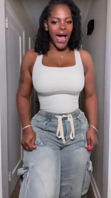 Living in these! The "Met My Match" baggy cargos from Fashion Nova are the perfect blend of comfort and cool in this vintage wash. #FashionNovaJeans #ComfortChic #BaggyCargos #VintageDenim #CasualStyle #EverydayWear #FashionFinds 