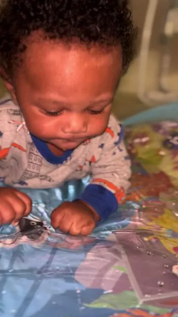 Baby Water Mat #baby #watermat #waterplay #toys #newmom #babyboy #tummytime #momsoftiktok #5months #fyp 