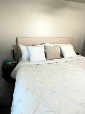 Making my room cute for cheap that is renter friendly with this headboard!! #bedroominspo #bedroomdesign , #RoomTour, #cozyvibes #aestheticroom