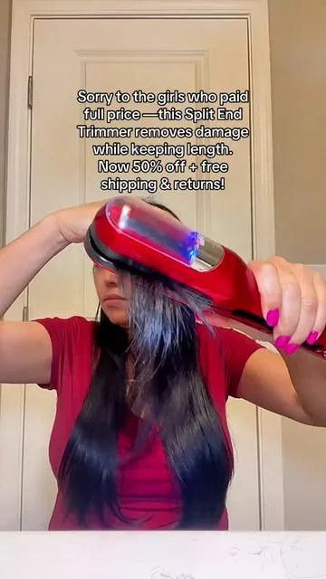DIY: trimming my hair at home #splitendstrimmer #splitends #trimmer