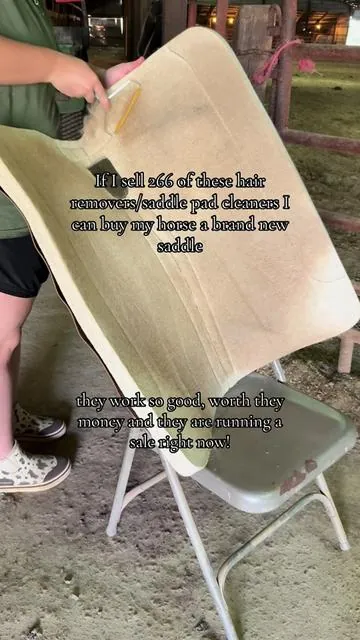 You won’t regret getting this! I love mine!! #cleaning #cleaningtiktok #horses #horse #saddlepad #farmlife #horsesontiktok 