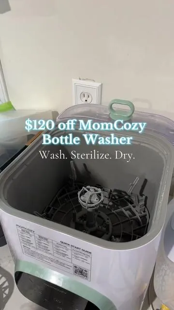 This is the LOWEST I’ve ever seen the @momcozy bottle washer marked down to! It has saved my sanity this time post partum because I don’t have to stand at the sink handwashing bottles 24/7 anymore! Worth every penny to me🙏 #mom #babyregistry #mommusthaves #pregnanttiktok #firsttimemom #momcozy #tiktokshop 