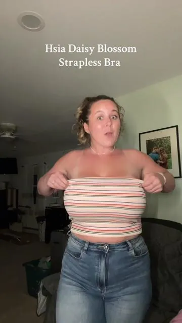This strapless bra is giving ✨everything✨@Hsia-Bras @HSIAbra #hsia #hsiabra #hsiabrareview #straplessbra #plussizebra #supportivebra #hsiabras 