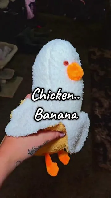 I guess its a duck banana stuffy..same thing. #stuffedanimal  #chickenbanana 