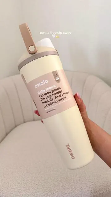 this color scheme is *chefs kiss* 🤍💫 #fyp #fypシ #trending #fypシ゚viral #neutralaesthetic #ttshop  #viral #beigeaesthetic #owalawaterbottle #owala #owalafreesip #owalafreesipsway   