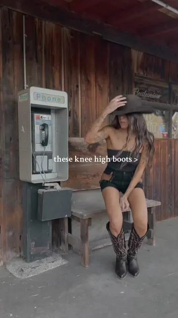 These beautiful knee high boots are the perfect western statement from @wetkissshoes. #dealsforyou #wetkiss #shopping #deals #fyp #ootd #clothing #western #westernfashion #cowgirl #cowgirlboots #cowboy #cowboyboots