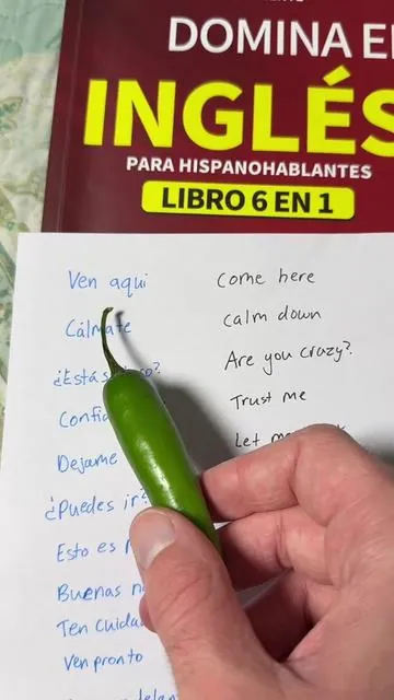 Aprendemos unas frases en inglés! Si quieres aprender más, yo te recomiendo el libro que está anclado en el carrito! #ingles #aprender #aprenderingles #aprenderentiktok #viral #divertido #enseñar #idioma #estudiar #libro 