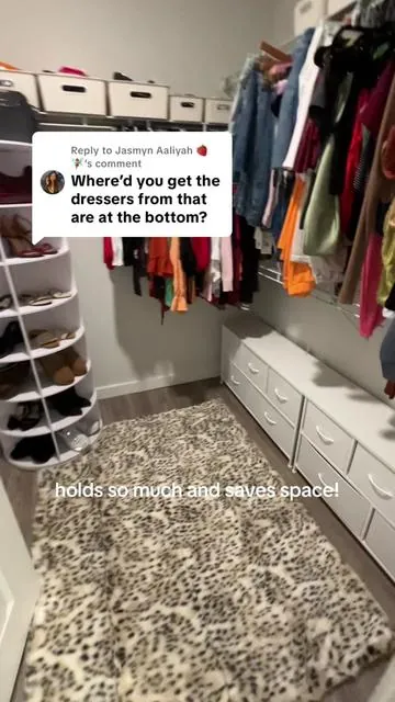 Replying to @Jasmyn Aaliyah 🍓🧚🏽‍♀️  here’s the link to the exact dressers! they hold everything that I had in that huge dresser but save way more space! I have all my intimates, socks, gym tops/leggings/shorts, pajamas and much more stored in these 🥰 and the tops are wood so super great quality!