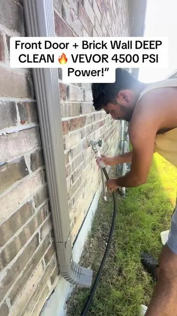 Years of grime—gone in seconds 😮‍💨 This VEVOR pressure washer does not play around. 4500 PSI, 3.2 GPM, foam cannon included. #PressureWasher #VEVOR #SatisfyingClean #HomeUpgrade #TikTokMadeMeBuyIt #fyp #goviral 