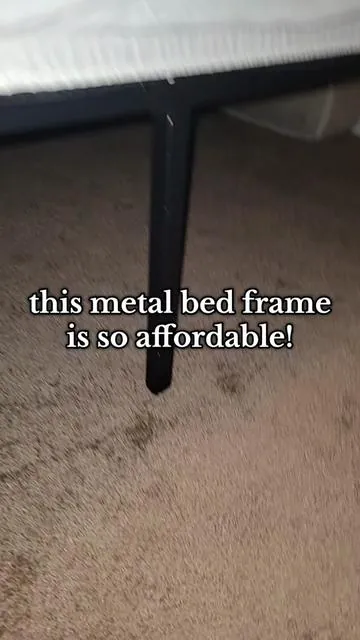 such an affordable metal bed frame #bedframe #metalbedframes #bedframes #affordablebedframes #elevatedmetalbedframe 