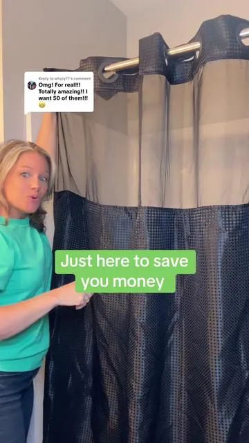 Replying to @whyty77 I love this shower curtain! I used them and all our bathrooms!  #showercurtain #bathroomremodel #bathroomdecor #bathroommakeover 