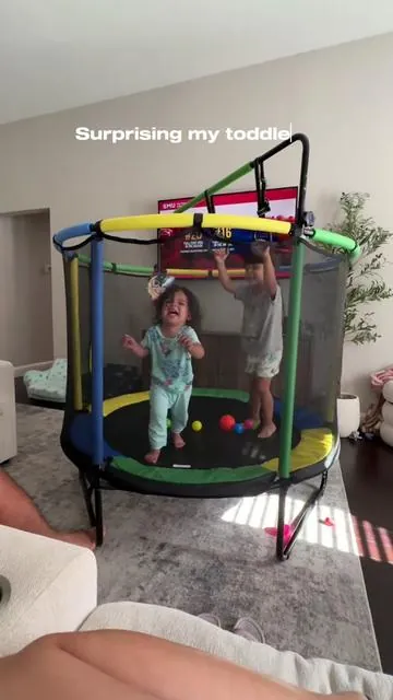 Safe to say they love it!!! 💗  #trampoline #minitrampoline #toddlersoftiktok #toddlermusthaves #christmasgiftforkids #dealsforyou #giftsforkids @Segmart 