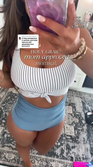 Replying to @AshleyB this one piece cutout swimsuit is literal perfection @Eomenie_official 🤩 #swimsuit #momapproved #tummycontrol #onepieceswimsuit #beachwear #vacation #momapprovedswim 