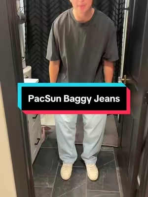 These PacSun jeans are so baggy😳  #pacsunsuperbrandday #pacsundenim #tiktokshopmademebuyit #baggyjeans #jeans #pacsun #tiktokshop 
