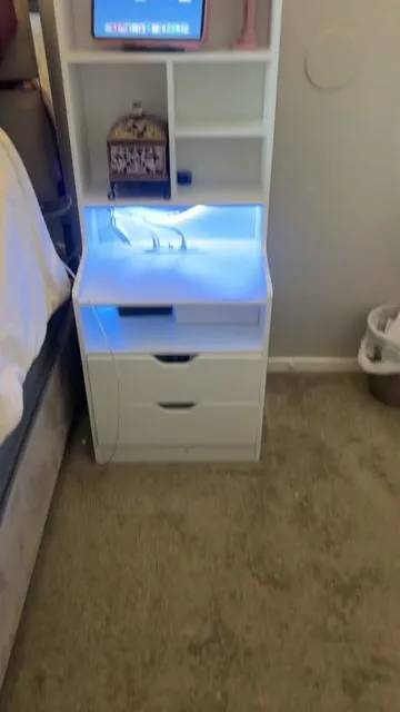 In love with my new night stand ! 😍 #fyp #homefinds #homeessentials #foryou #fyp #relatable 