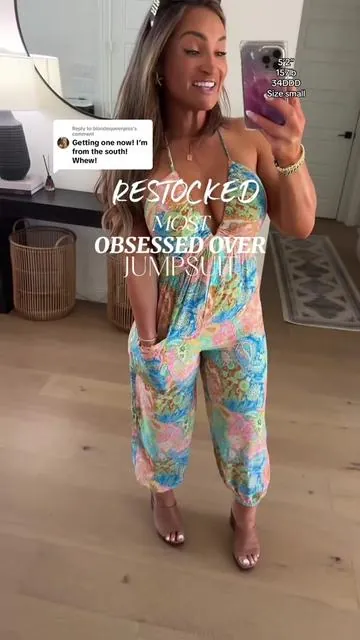 Replying to @blondequeenjess This jumpsuit is a MUST for no shave days in the south @cupshe_official #jumpsuit #paisley #jumpsuitstyling #curvytok #midsizefashion #vacationoutfit #resortwear #beachwear #summeroutfit #tiktokshopbacktoschool 