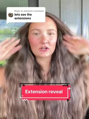 Replying to @slammie here you go slammie!! #extensions #hairextensions #thickhair #longhair #howtogrowyourhair #hairhealth #hairthickening #hairgrowth 