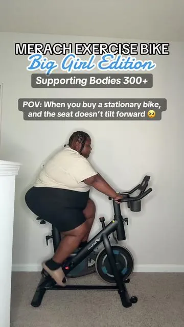Dear Big Girl,   @Merach fitness has definitely done their big one, with this exercise bike. It is a very comfortable and smooth ride. #fyp #biking #cycling #cardio #plussizefitness #merach 