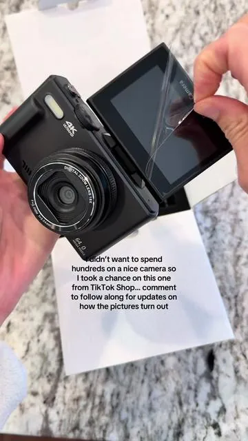 fingers crossed it’s good!! 🤞🏻#CameraFromTikTok #TikTokShopFinds #AffordableTech #BudgetCamera #TikTokMadeMeBuyIt #UnboxingTikTokFinds #camera