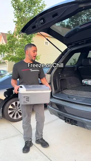 12 Volt Portable Fridge. #portable #fridge #freezer #portablefridge #portablefreezer #tiktokshopcreatorpicks 