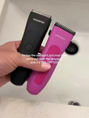 My husbands favorite beard trimmer has a LADY version and it works soooo good on those sensitive intimate areas that are difficult to shave!! 👏🏼🩷 @Manspot #ladyspot #femaletrimmer #tiktokmademebuyit #tiktokshopfinds #tiktokshopdeals  #beautyhacks #intimatecare #selfcaremusthave #razorburn #shavinghack #beautyhack #beautymusthaves #razorburnnomore #viralproducts #bodycaretools #shavinghack #summerready #electricshaver #electrictrimmer #inimatetrimmer #SelfCare #cleanshave #smoothskin #sensitiveskin #nomoreshaving #tiktokshoploveatfirstfind #tiktokshopcreatorpicks #womenbeauty #BeautyTok #goodhygiene #shaving #bikinitrimmer 