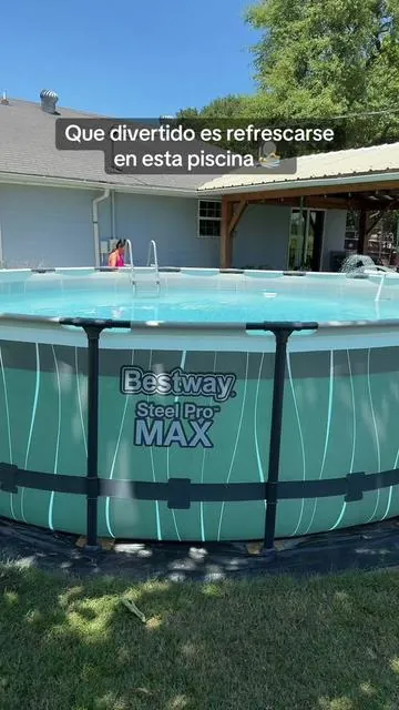 Lo más relajante divertido pasarla en esta piscina que conseguí aquí en la tienda de TikTok Shop size 18 × 48 #pool #piscina #viralpool #18x48pool #bigpool #summerpool #tiktokshopsummersale @Spreetail 