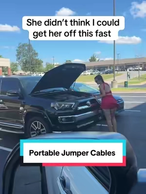 Worked better than she expected #jumpstart #jumpstarter #portablejumpstarter #portablejumpercables #deadbattery #cartok #caressentials #carmusthaves #tiktokshopcreatorpicks 