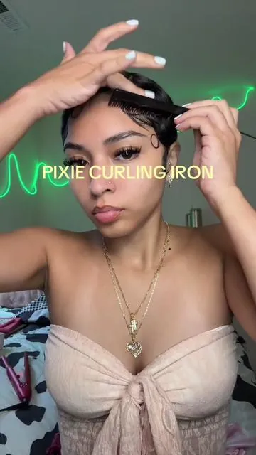 Best Curler For Pixie🌺🫧 #fypシ #fypシ゚viral #pixie #pixiecut #shorthairstyles 